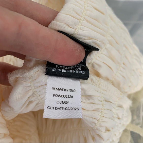 Torrid Mesh Swiss Dot Smocked Top Women’s 3X Sheer Puff Sleeves Coquette Cottage - Picture 14 of 17